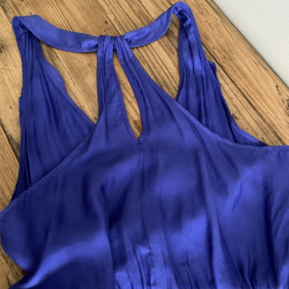 American Eagle Outfitters Purple Mini Dress Racerback Ruffle Sleeveless - Picture 13 of 15